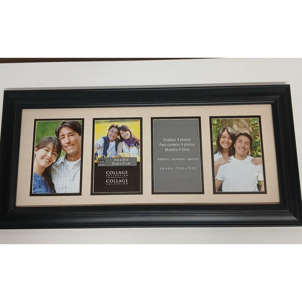 Studio Decor Espresso Brown Wood Photo Collage Picture Frame for 4x6 Photos